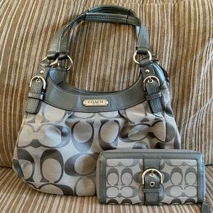 Coach purse with matching wallet
